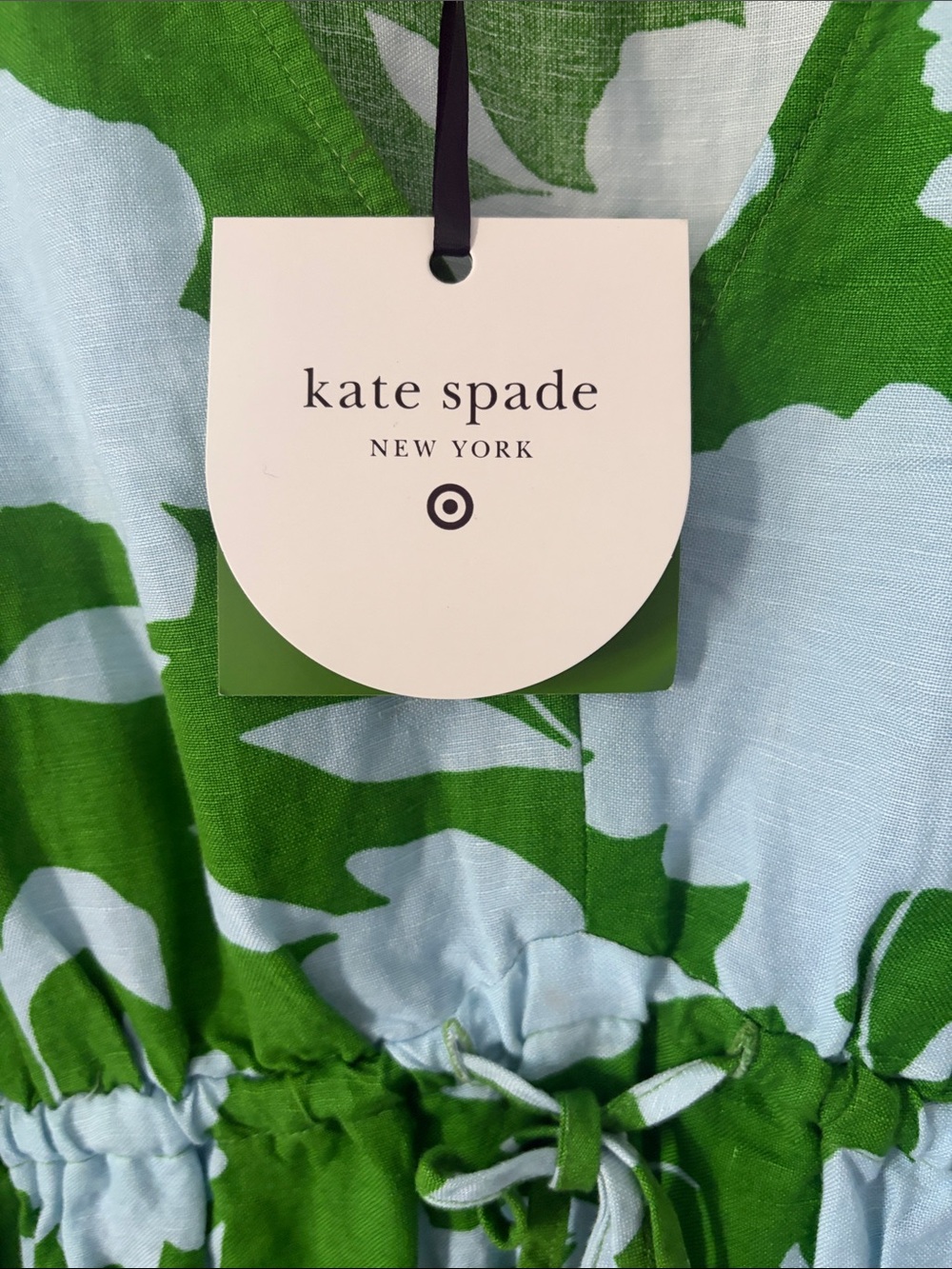 kate spade x Target Green and Light Blue Floral Midi Dress - Picture 2 of 7